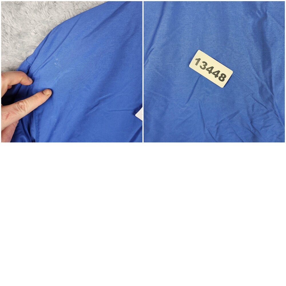 Vintage Falcons Baseball Jacket Mens Small Blue Pullover Windbreaker Logo Sports - Picture 16 of 16